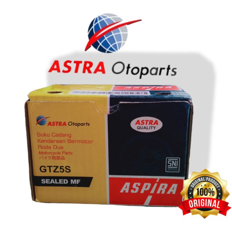 Jual AKI ASPIRA GSMF GTZ 5S ASPIRA | Shopee Indonesia