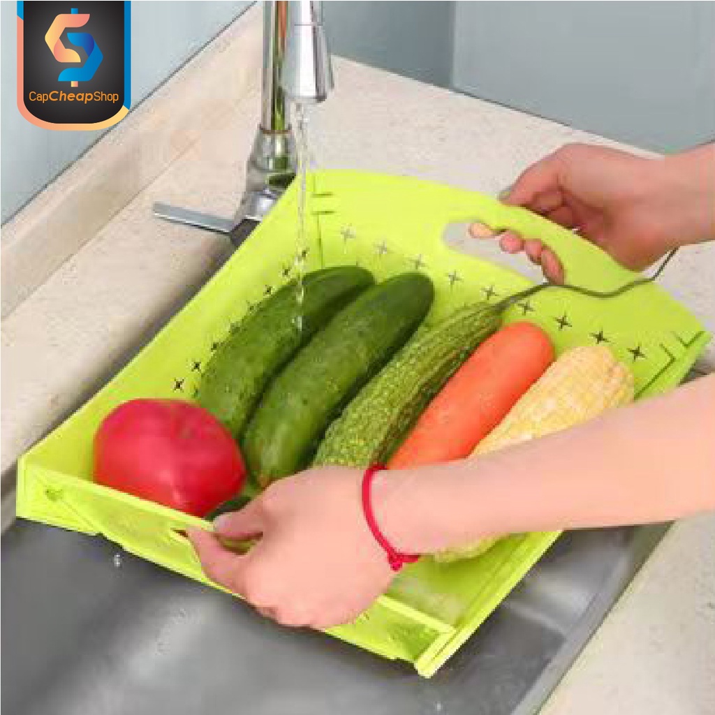 Talenan Wadah Lipat - Wadah Talenan Plastik Lipat Dengan Tirisan