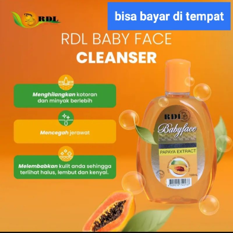 RDL baby face Cleanser Toner ORI 100%