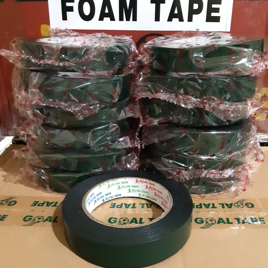 

DOUBLE TAPE FOAM HIJAU 1"(22 MM× 5M) DOUBLE TAPE BUSA HIJAU MURAH