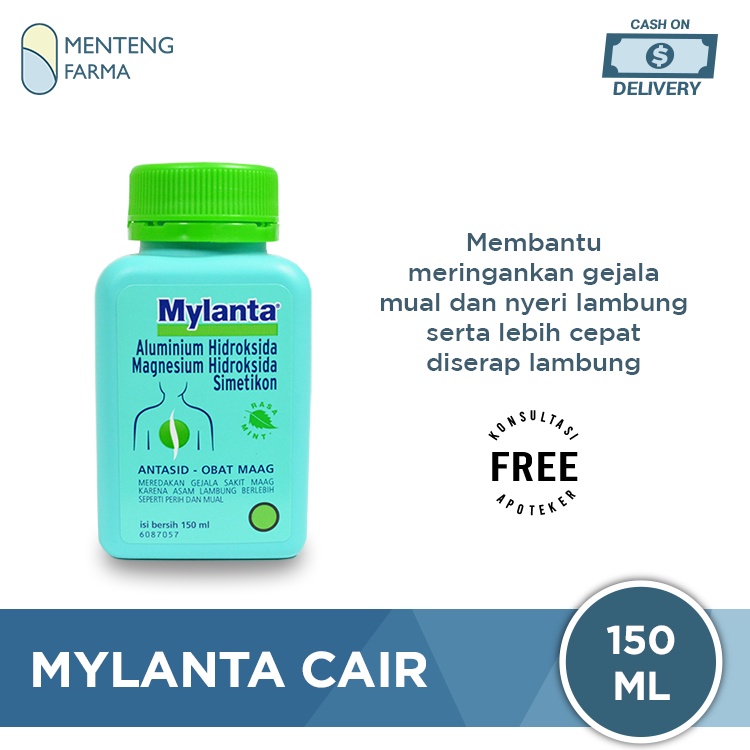 Mylanta Cair Isi 150 ml - Obat Pereda Sakit Maag / Nyeri Ulu Hati