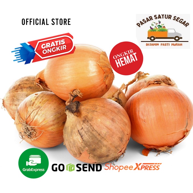 

BAWANG BOMBAY Besar Kualitas Super 500 gr - Pasar Sayur Segar