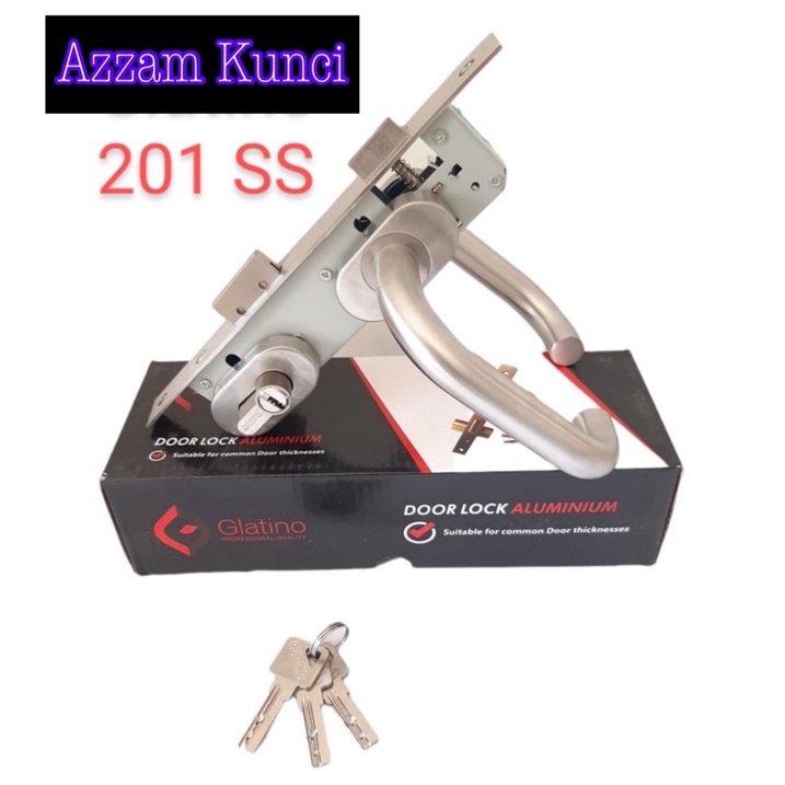 Kunci Pintu Alumunium 8530 Set/ kunci handle pintu pisah pintu alumunium 8530 putih brown Stainless set/ Handle Pintu Pisah/ Roses 30 mm Stainless Sus 304 Kunci hotel set,handle pintu alumiunium set,kunci pintu alumunium dan pintu kayu KUNCI PINTU PISAH