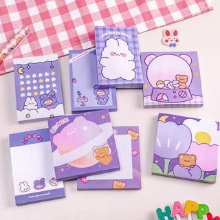 

DY STICKY NOTE INS AESTHETIC MEMO PAD PUPLE CARTOON CUTE KAWAII RT68