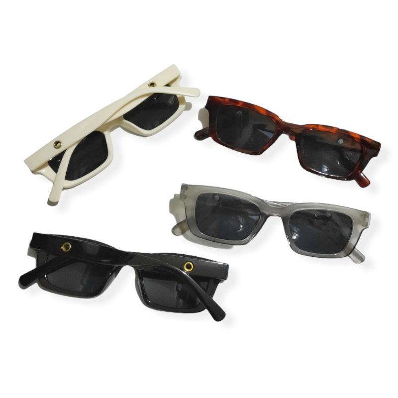 Kacamata Hitam Frame Trapesium Fashion Sunglasses Trapezoid Frame Rectangle