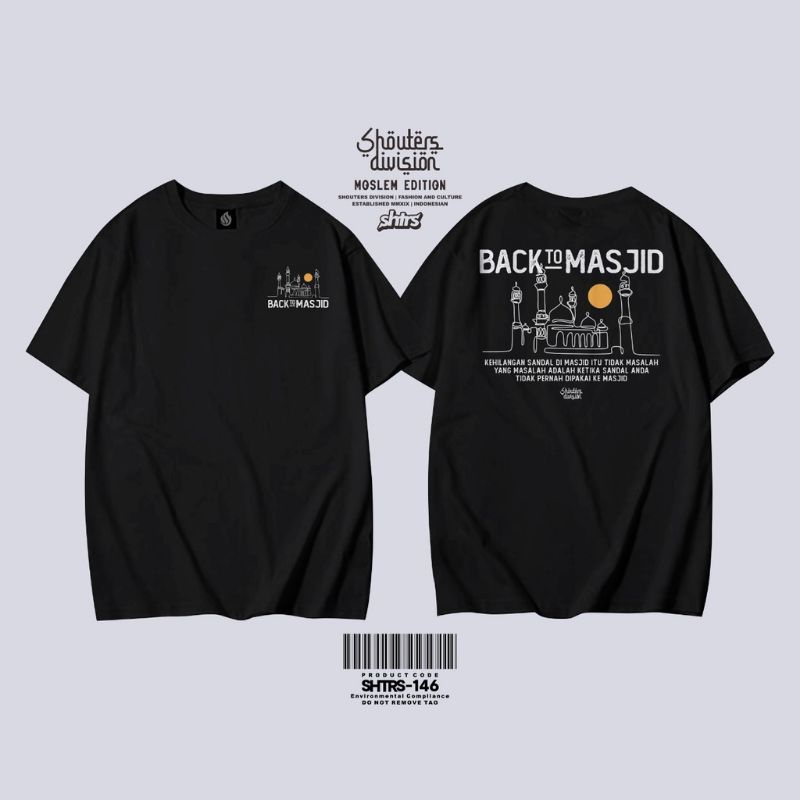 Baju Kaos Muslim Pria Dewasa T-shirt Dakwah Lengan Pendek