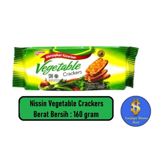 

Biscuits Nissin Vegetable Crackers 160gr-Nissin Biskuit Vegetable Krekers