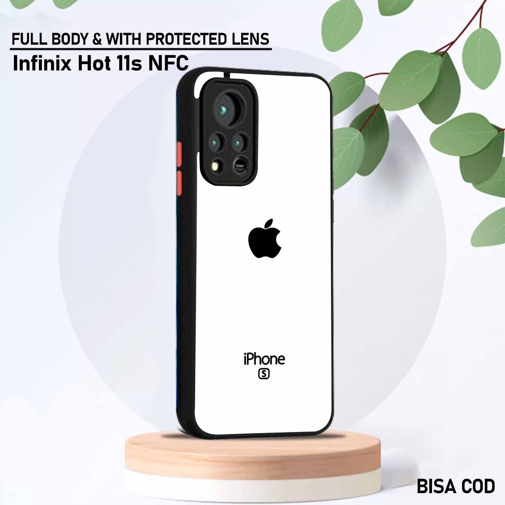 Softcase Dove Infinix Hot 11s Nfc - Motif [ Apel 2 ] - Silikon Protec camera Infinix Hot 11s Nfc - K