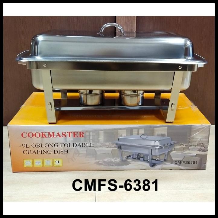 Cookmaster Oblong Foldable Chafing Dish / Food Warmer 9 L Cmfs6381