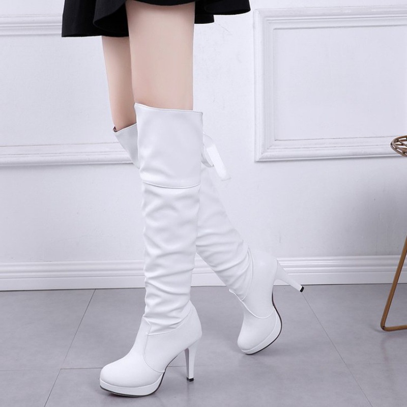 HS / Free Box  Sepatu Boots Wanita Panjang Hak Tinggi Fashion Import 267