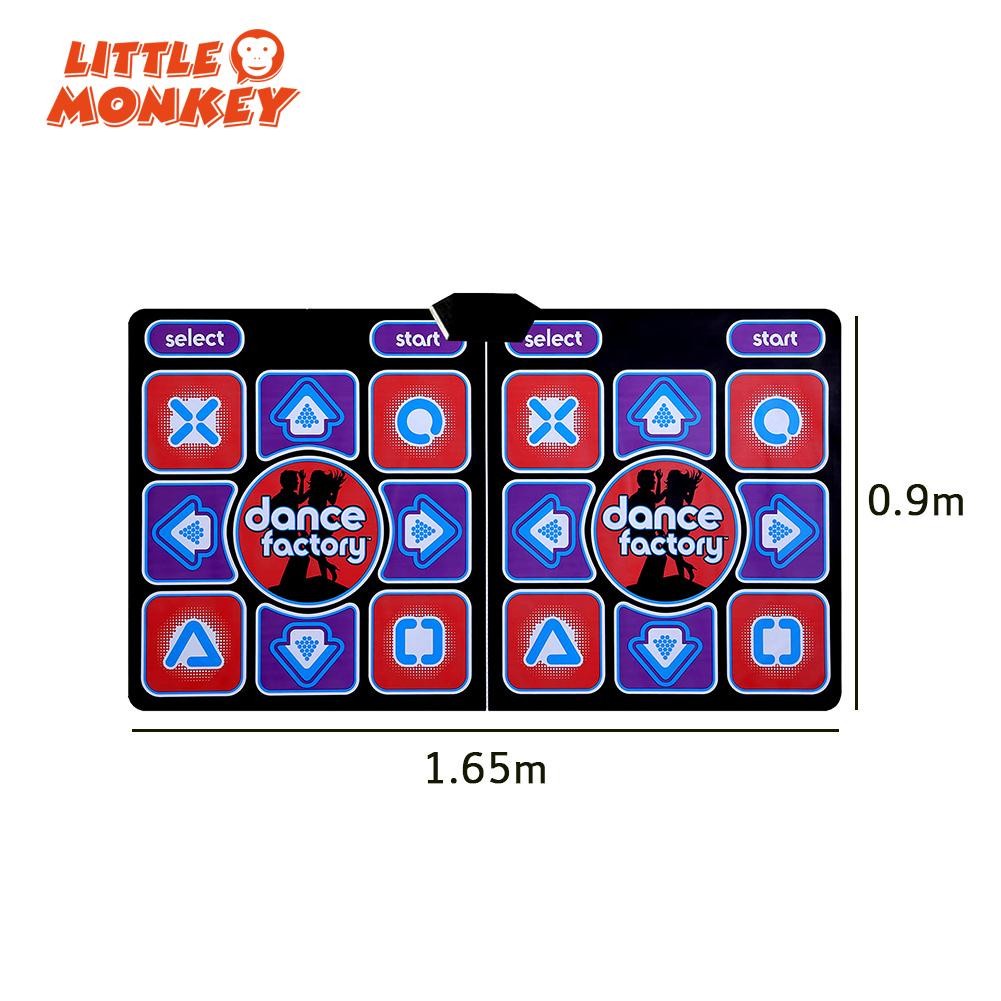 Double Dancing Mat Wireless TV dengan 2 Game Controller Dancing Pads dengan Remote Controller