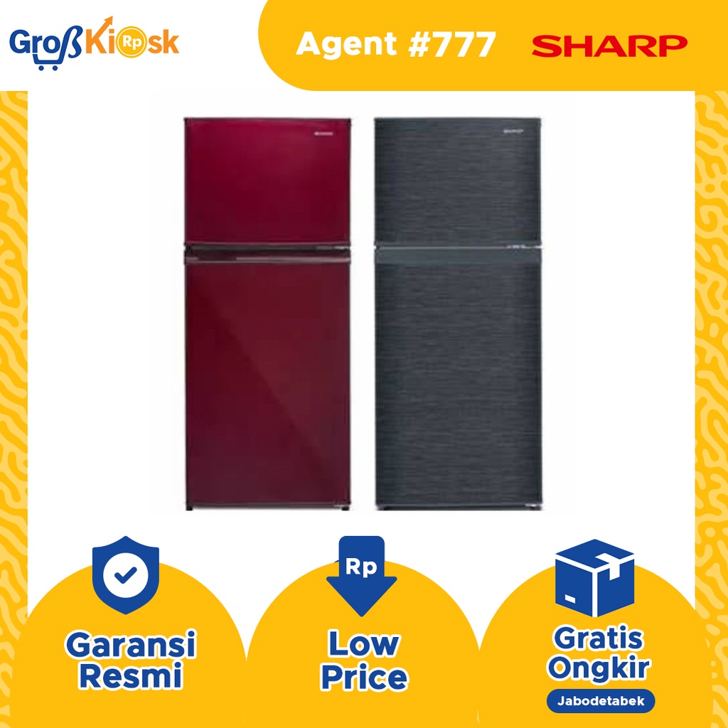 Sharp Kulkas 2 Pintu SJ-195MD-SG