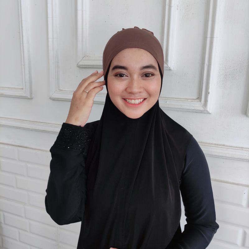 Inner Jilbab / Inner Cemol / Cemol Rambut / Inner Turki / Ciput Cepol / Cepol Hijab Mawar