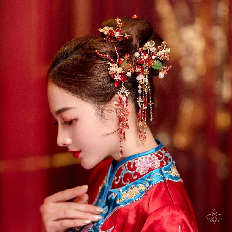 set hairpiece/chinese headdress traditional style