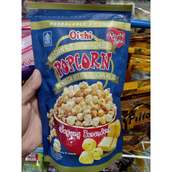 

Oishi Pop Corn Rasa Mentega Belgia Dengan Keju 100gr
