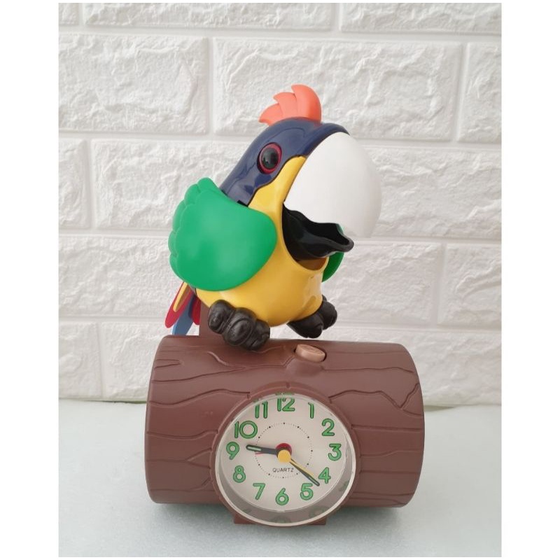 (Preloved) Jam Beker Jam Weker Alarm Clock Burung Kakaktua Import