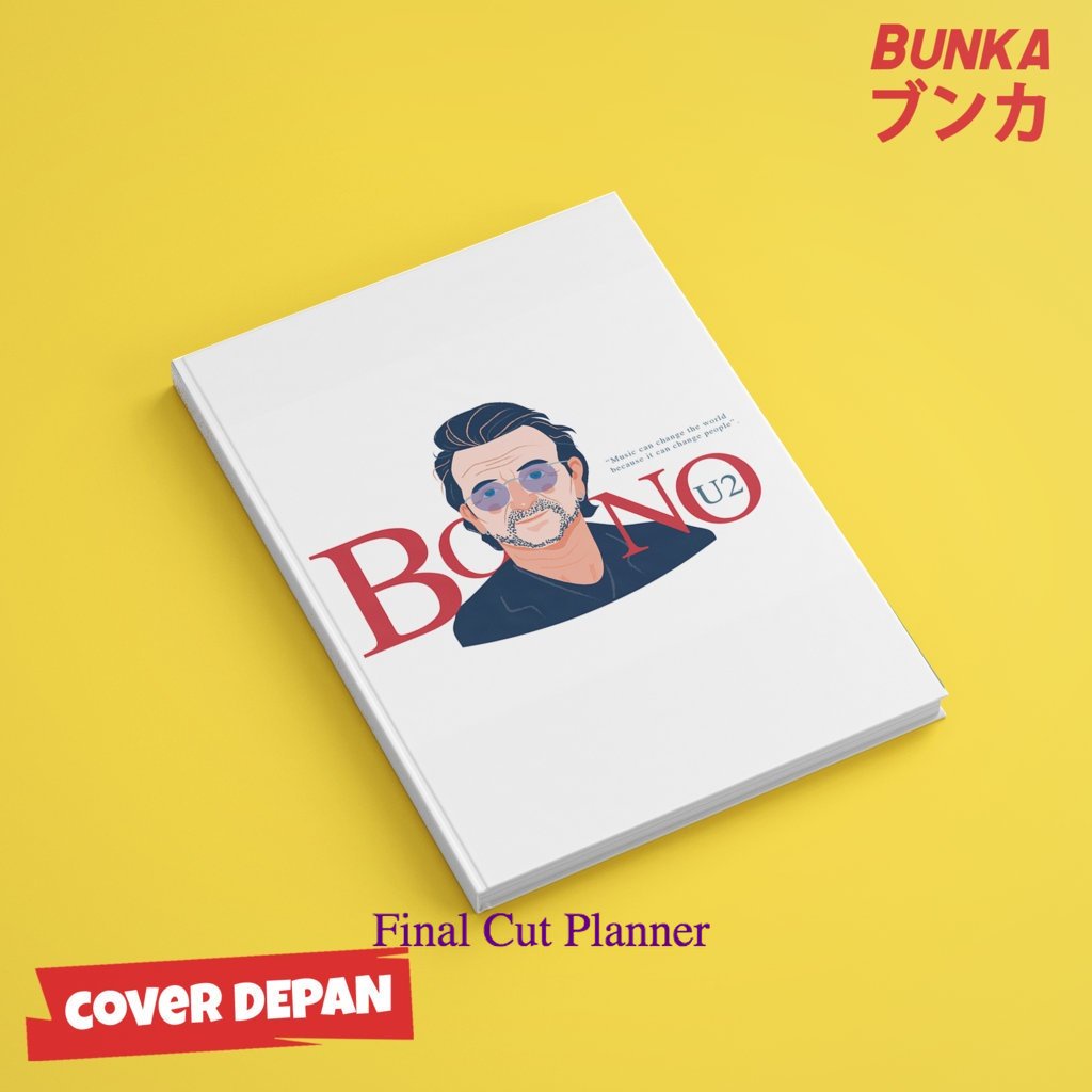 

buku tulis polos/bergaris 80's Band U2 Bono Hardcover A5 Buku Tulis Catatan Notes Agenda Planner Jurnal