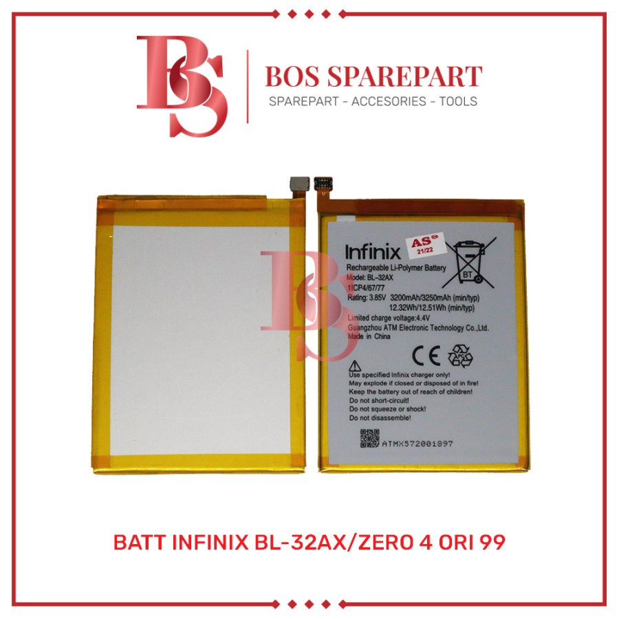 BATTERY INFINIX BL-32AX ZERO 4 ORI 99