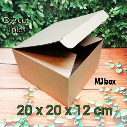 

kardus karton uk, 20x20x12 cm.. box corrugated die cut, untuk packing botol dll.