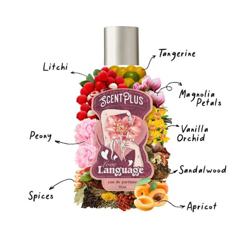 scentplus LOVE Language Eau De Parfume wanita tahan lama