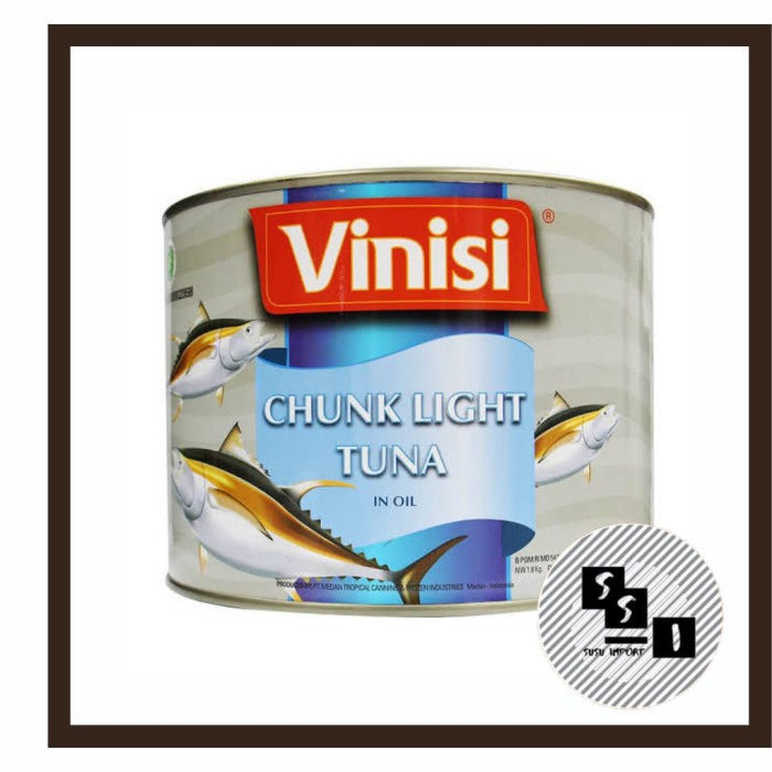 

Ikan Kaleng Vinisi Chunk Light Tuna/ Tuna Kaleng 1,8Kg