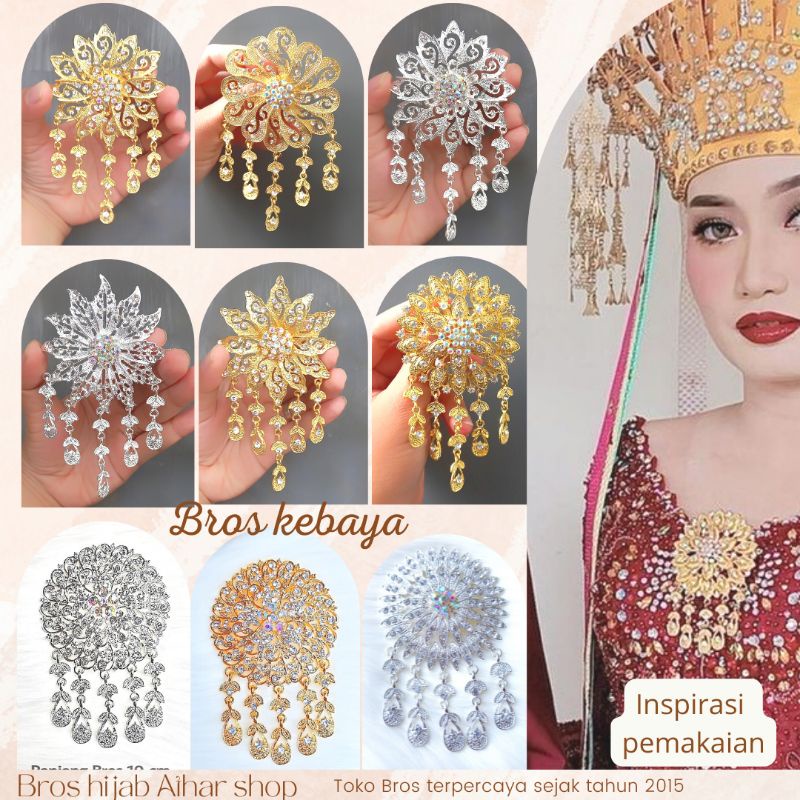 bros kebaya/bros kutubaru/bros kebaya bunga/ Bros jumbo kebaya kutubaru gold/athar shop Bisa COD