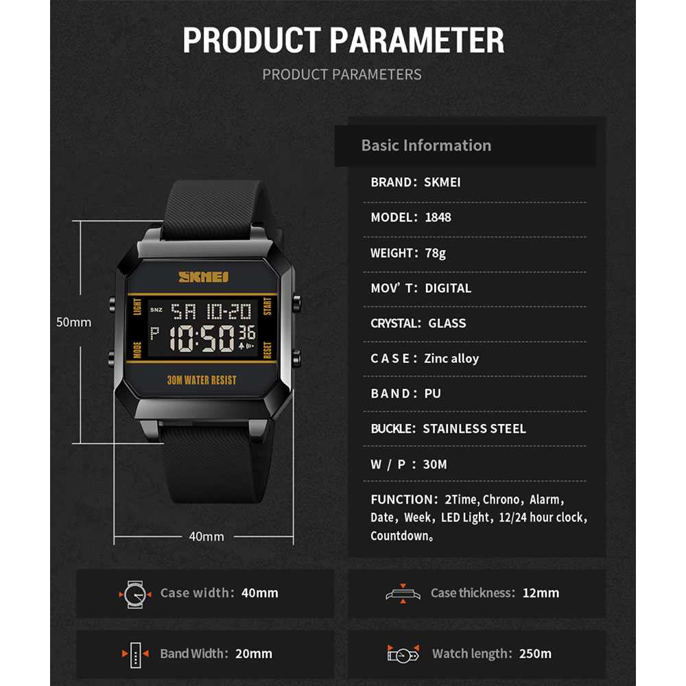 ARS - SKMEI Jam Tangan Digital Pria - 1848