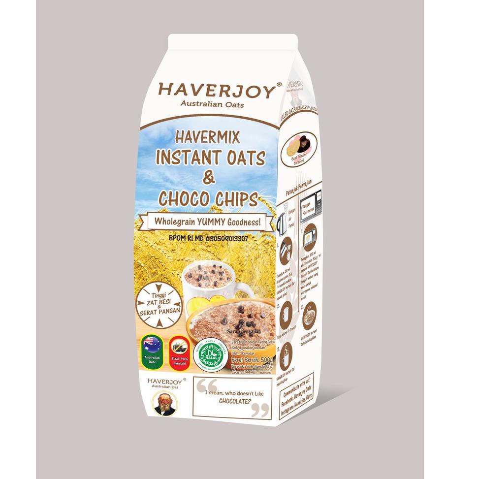 

㊤F Havermix Instant Oats & Choco Chips 500 g TERLARIS 3085 ✦