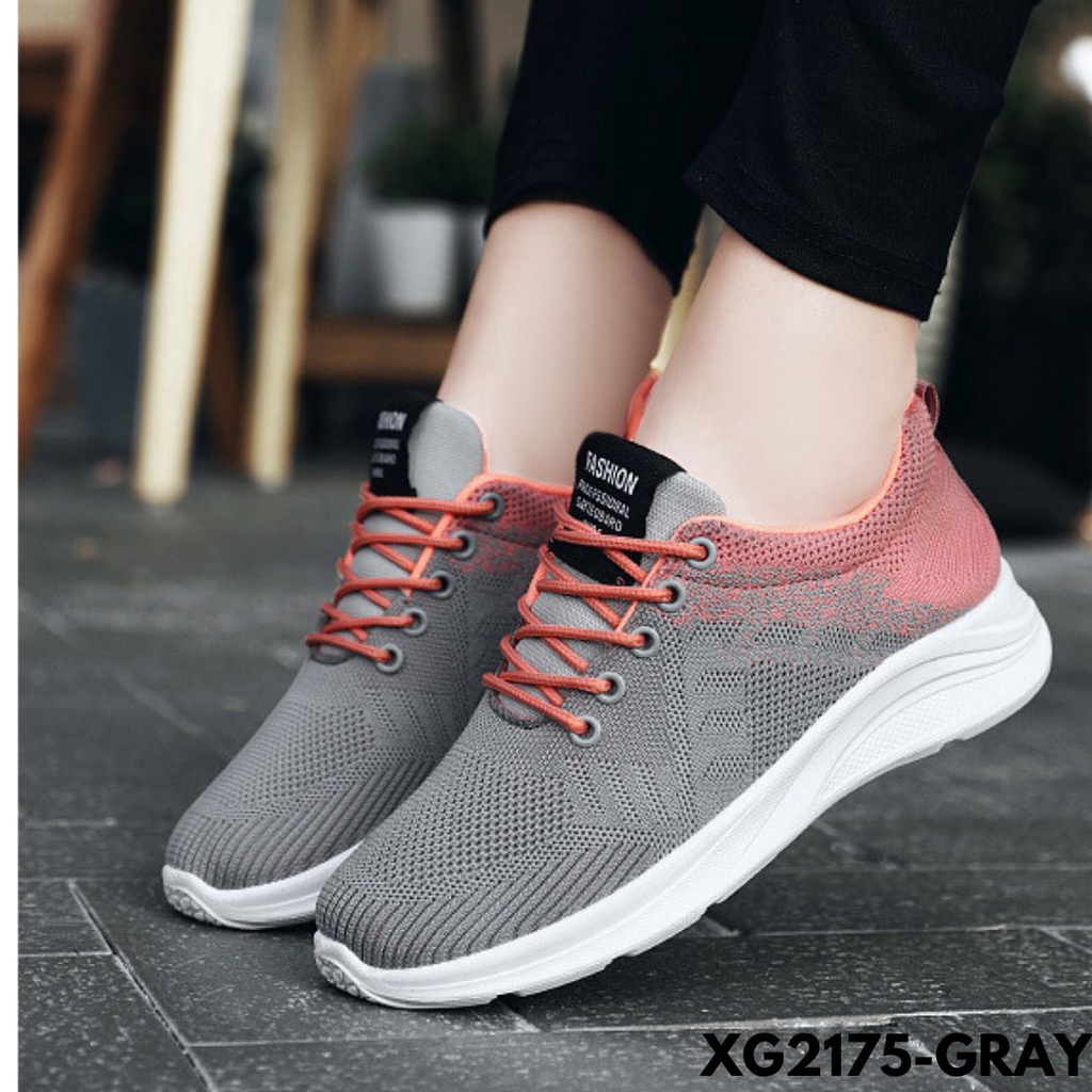 SEPATU WANITA SNEAKERS PERGI JALAN SANTAI KEREN BANGET BAHAN MESH IMPORT G2175