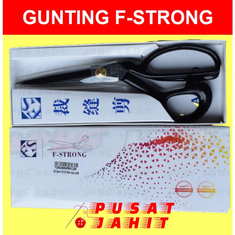 

GUNTING KAIN F-STRONG KOTAK PUTIH STAINLESS STEEL HITAM