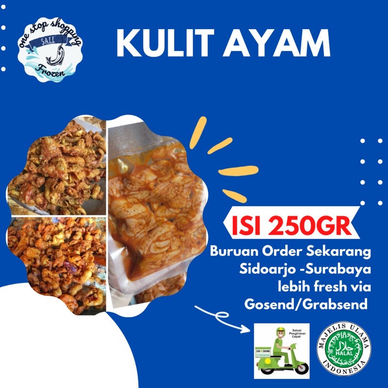 

Kulit Ayam Marinasi 1kotak isi 250gr