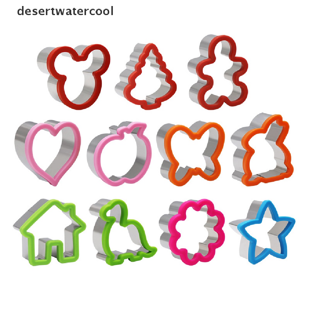 1 Pc Cetakan Pemotong Sandwich / Biskuit Bentuk Hewan Dinosaurus Butterfly Heart Bahan Stainless Steel Untuk Anak