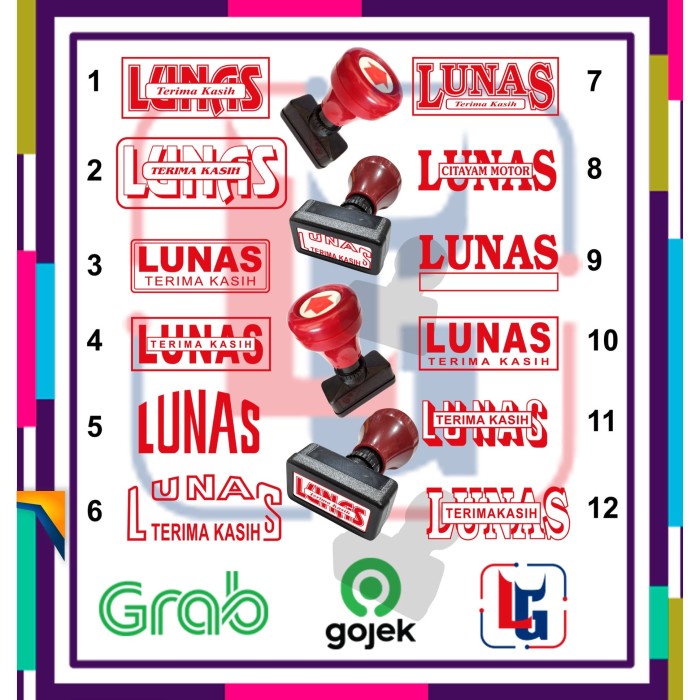 

Jualan Stempel Otomatis Lunas 1 Warna Trendi