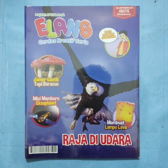 Majalah IPTEK anak elang raja di udara Cerdas kreatif ceria