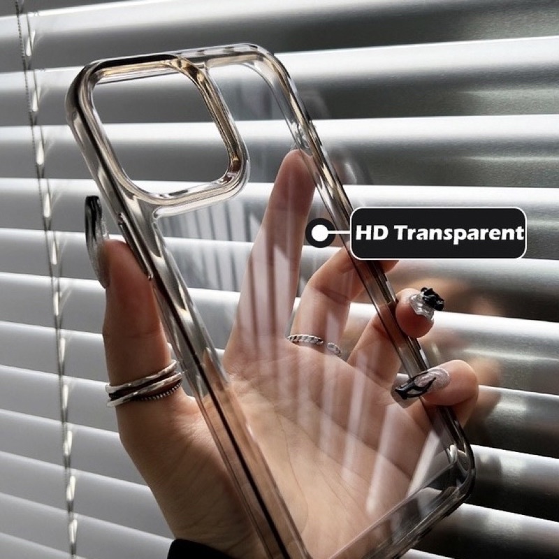 (Free Sticker Apple) Upgrade! Case HD Acrylic Metal Key Button High Quality Hard Case Clear Case Space Case Protection Camera Military Drop Shockproof Compatible For 14 Pro Max 13 Pro Max 12 Pro Max 11 Pro Max XR