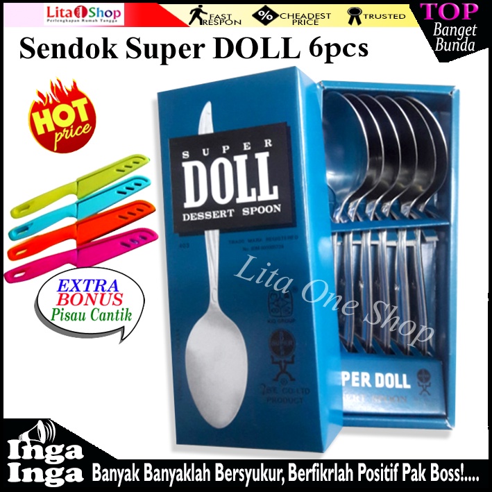 SENDOK MAKAN SUPER DOOL 6pcs