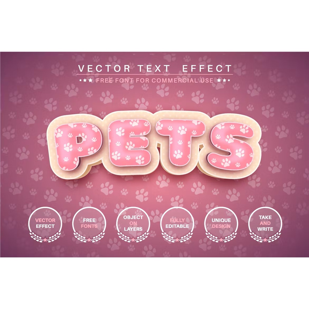 3d Kitty Editable Text Effect Font Style