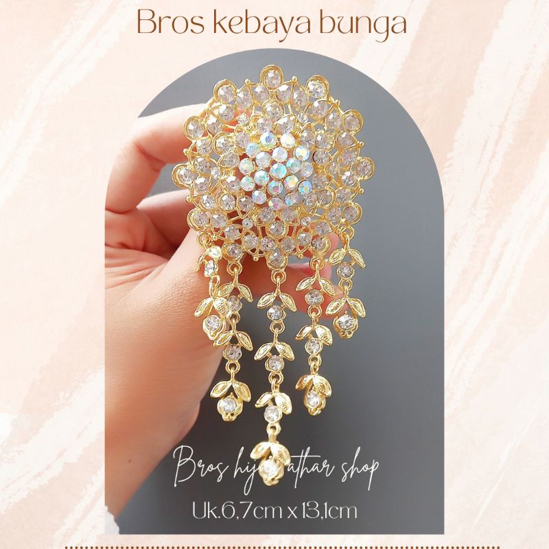 Bros kebaya gold/bros kutubaru/bross kutu baru/ bros jumbo/ bros pengantin