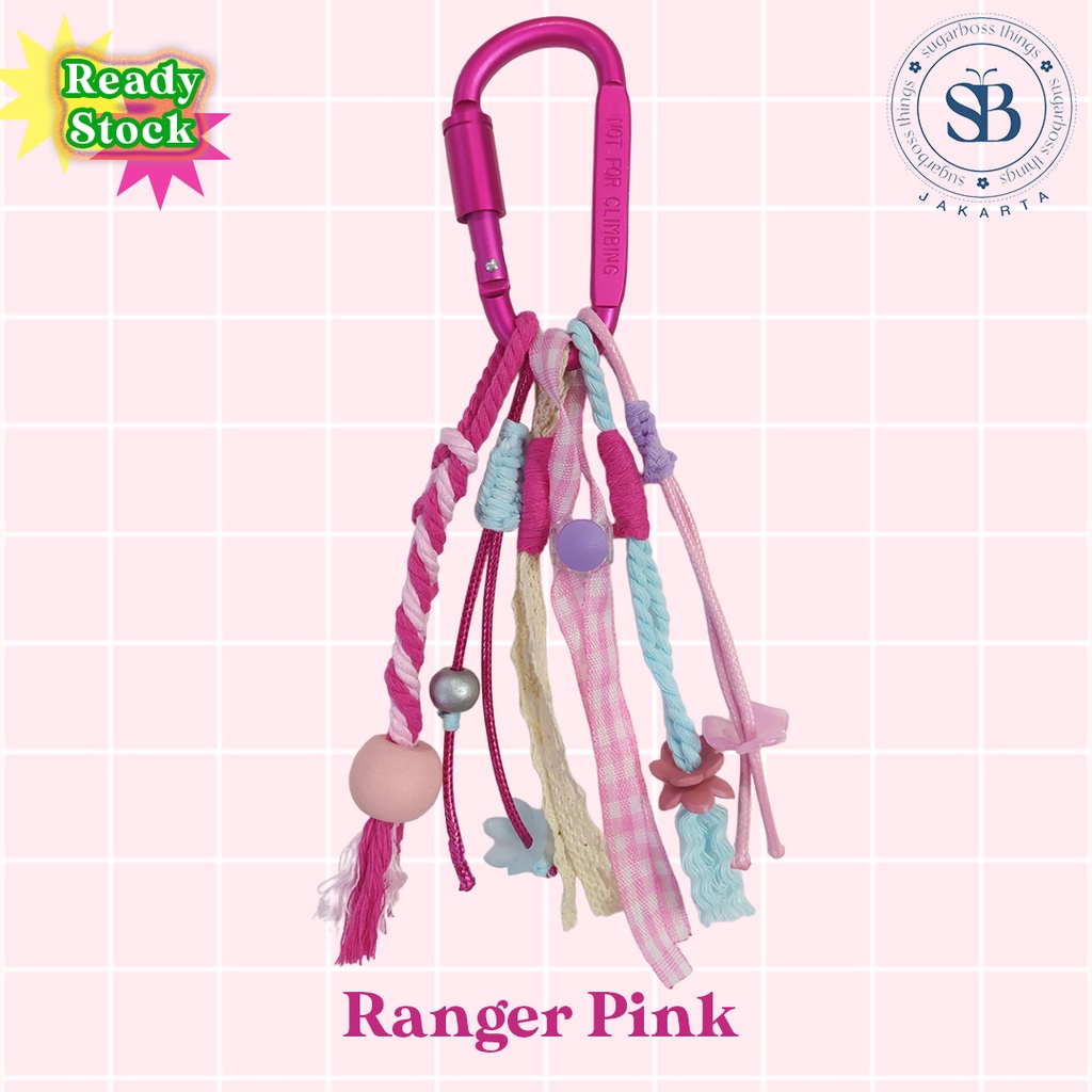 Bag Charm Carabiner Macrame | Gantungan Tas Macrame