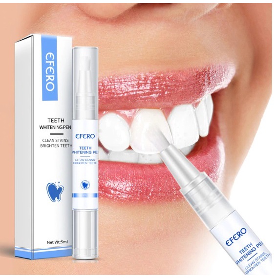 EFERO Teeth Whitening Pen Cleaning Serum Hapus Plak Noda Gigi Alat memutihkan gigi