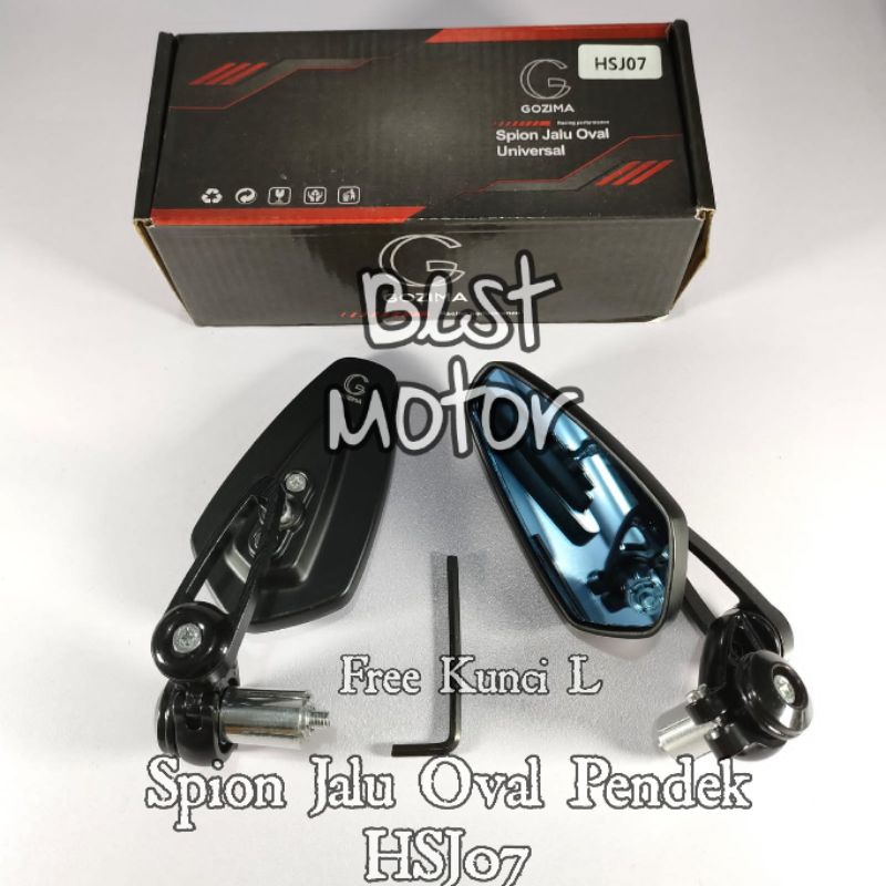 Spion Jalu Oval Bar End Gozima HSJ07 Spion Universal Semua Motor Bisa