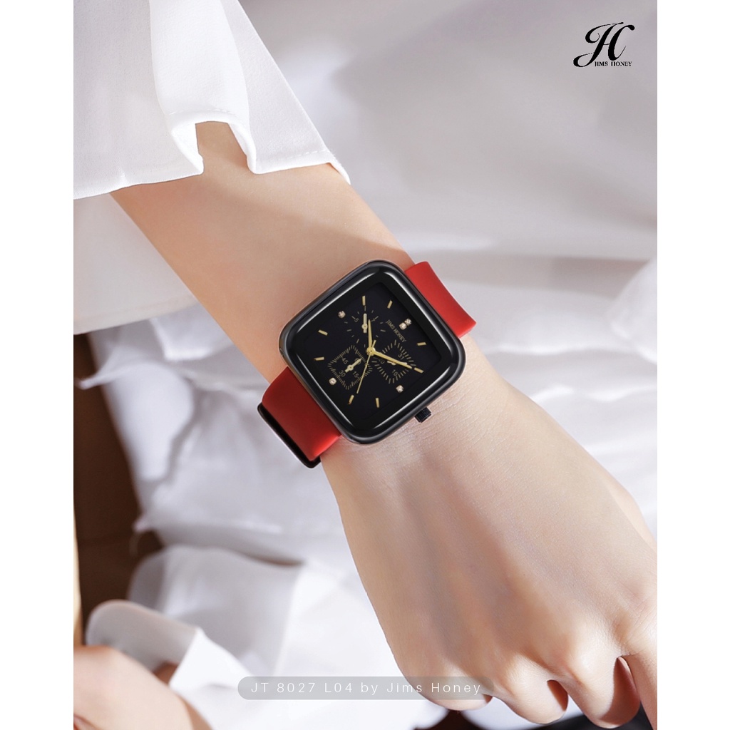 JIMS HONEY JAM TANGAN UNISEX PRIA WANITA JT 8027 (FREE BOX+BATERAI)