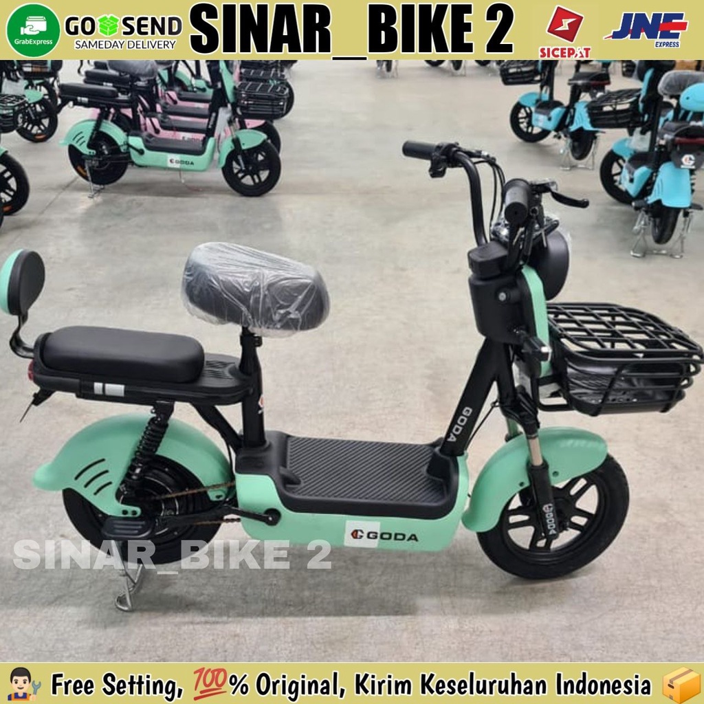 Sepeda Motor Listrik E-Bike Goda 125 500 Watt,, UOU US1 Viper Golden 500 Watt