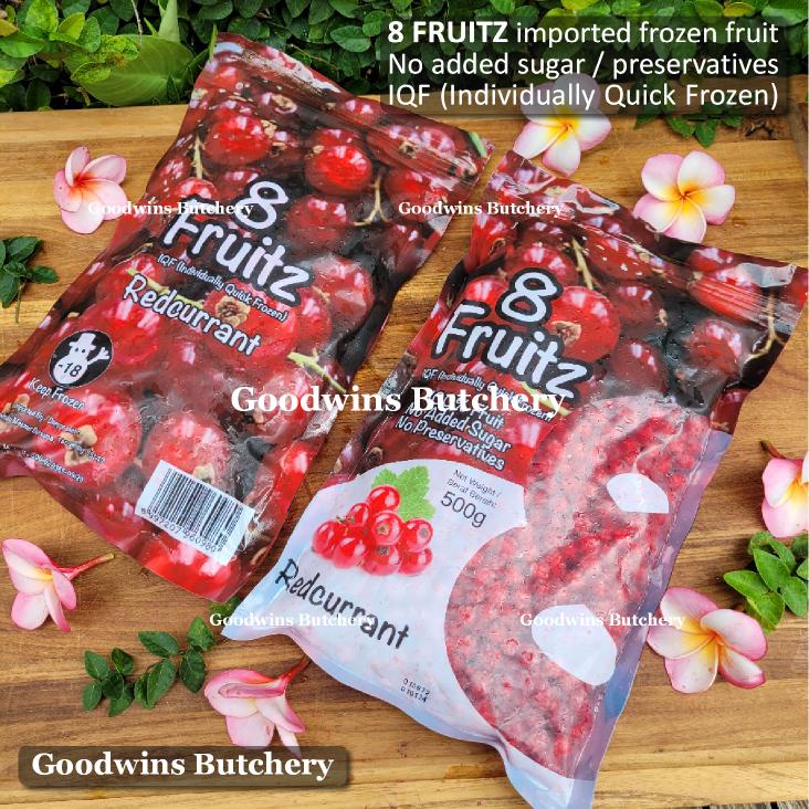 

8Fruitz REDCURRANT imported fruit frozen buah beku IQF 8 Fruitz 500g