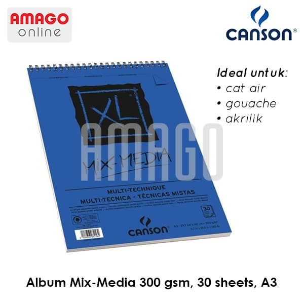 

Terlaris Canson Xl - Mix Media - 30 Sheets - A3 - 300G (Album) - 200807216 Hot Sale