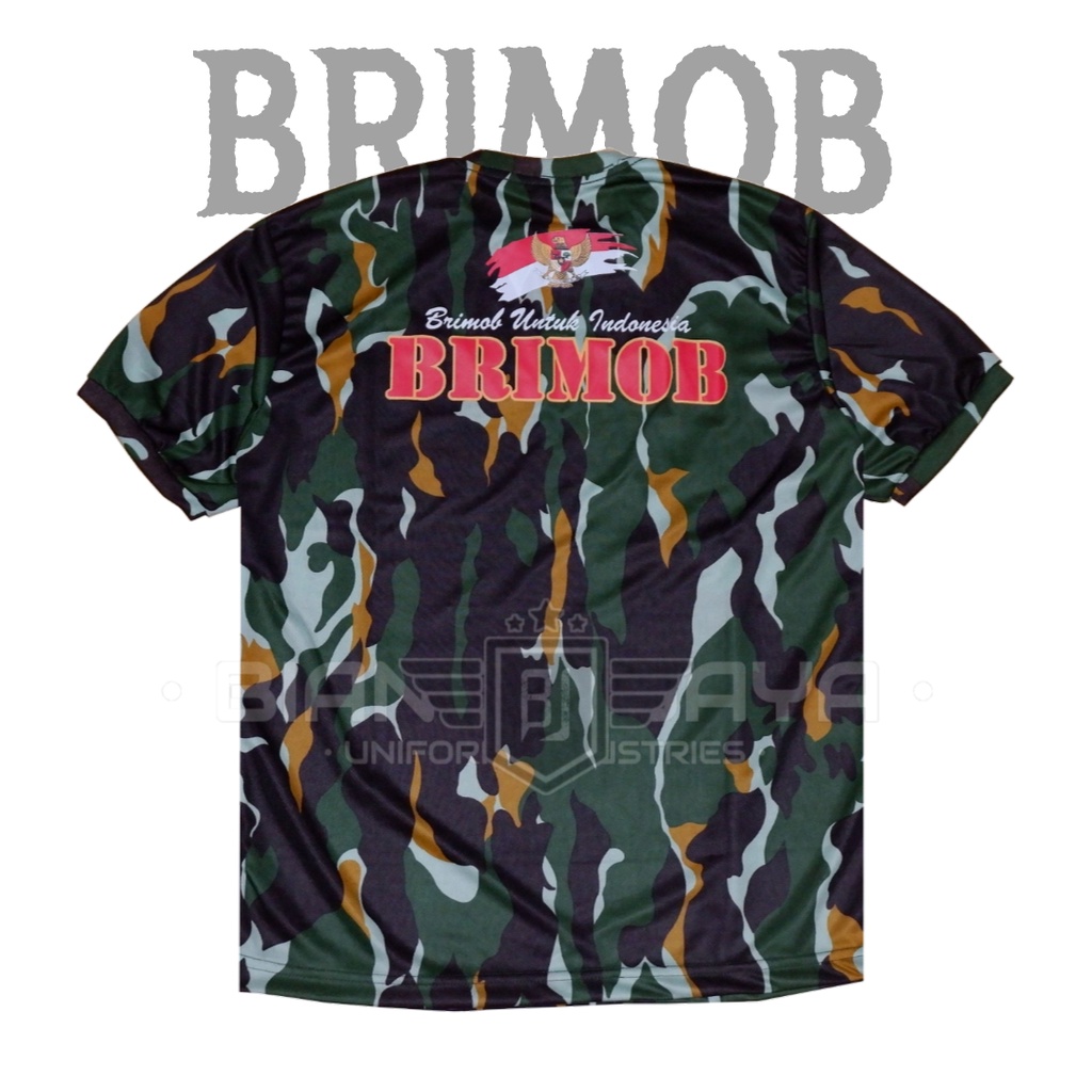 Terbaru kaos brimob polisi pria loreng army