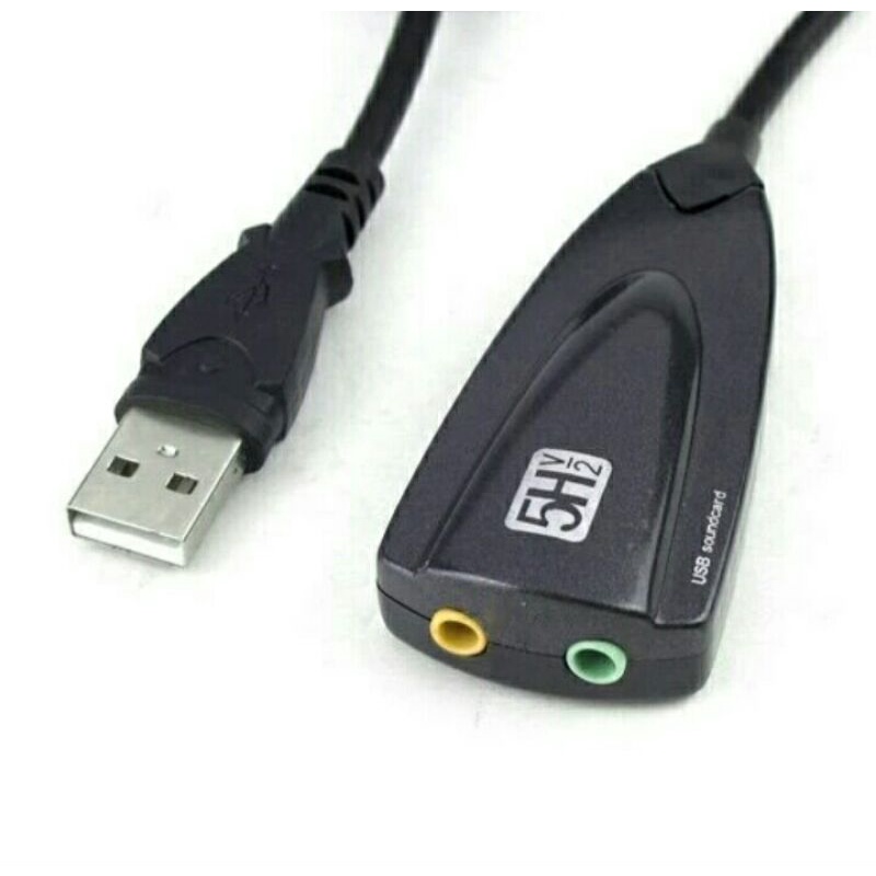 Konventer Mikrofon Ke leptop Sound Card USB Virtual Chipset 7.1