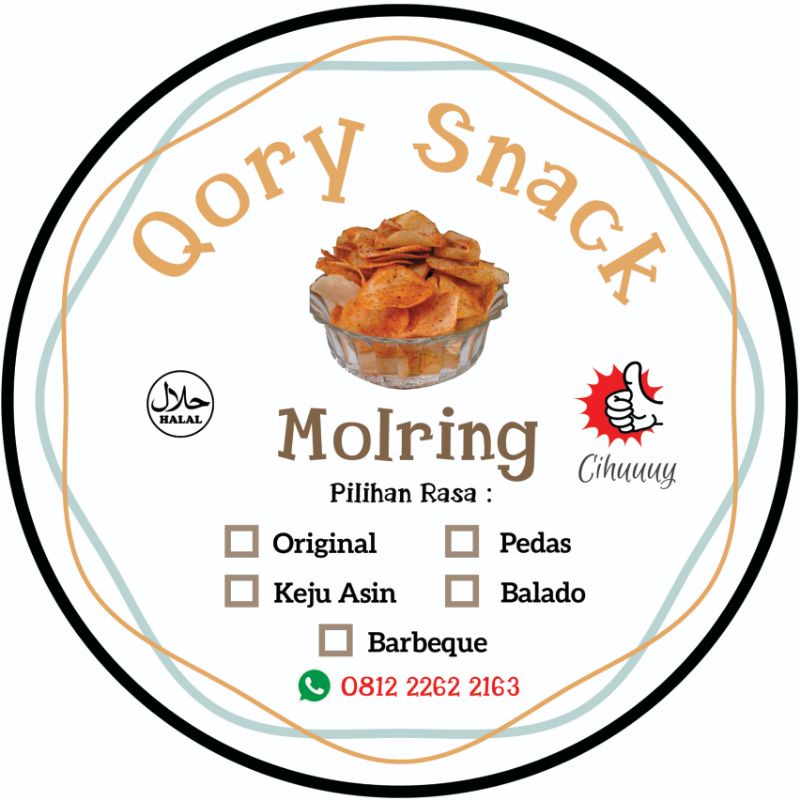 

Qory Snack Molring | Cemilan Pedas Molring Khas Tasikmalaya | Cimol Kering | Molring Pedas | Cemilan Enak Khas Tasikmalaya