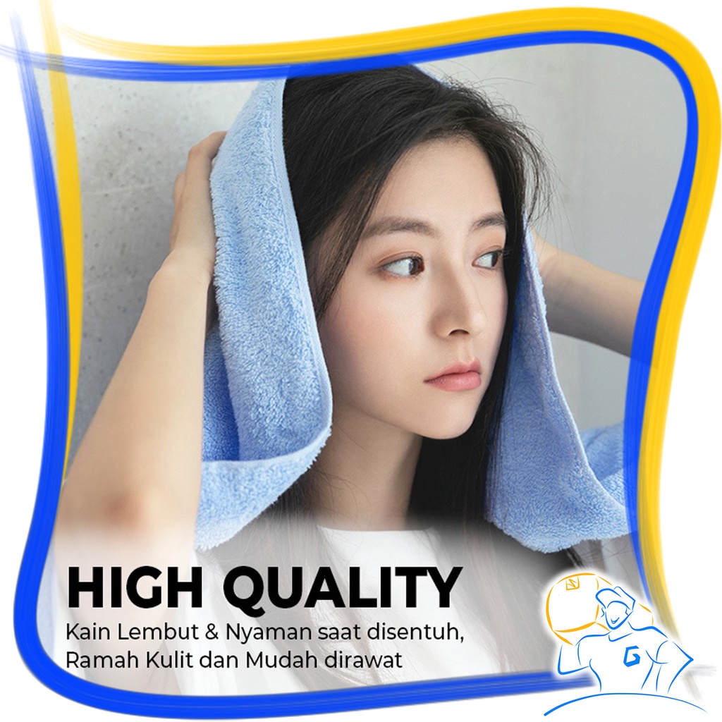 Handuk Muka Kecil 35 x 75 cm Olahraga Salon Hotel Travelling Towel