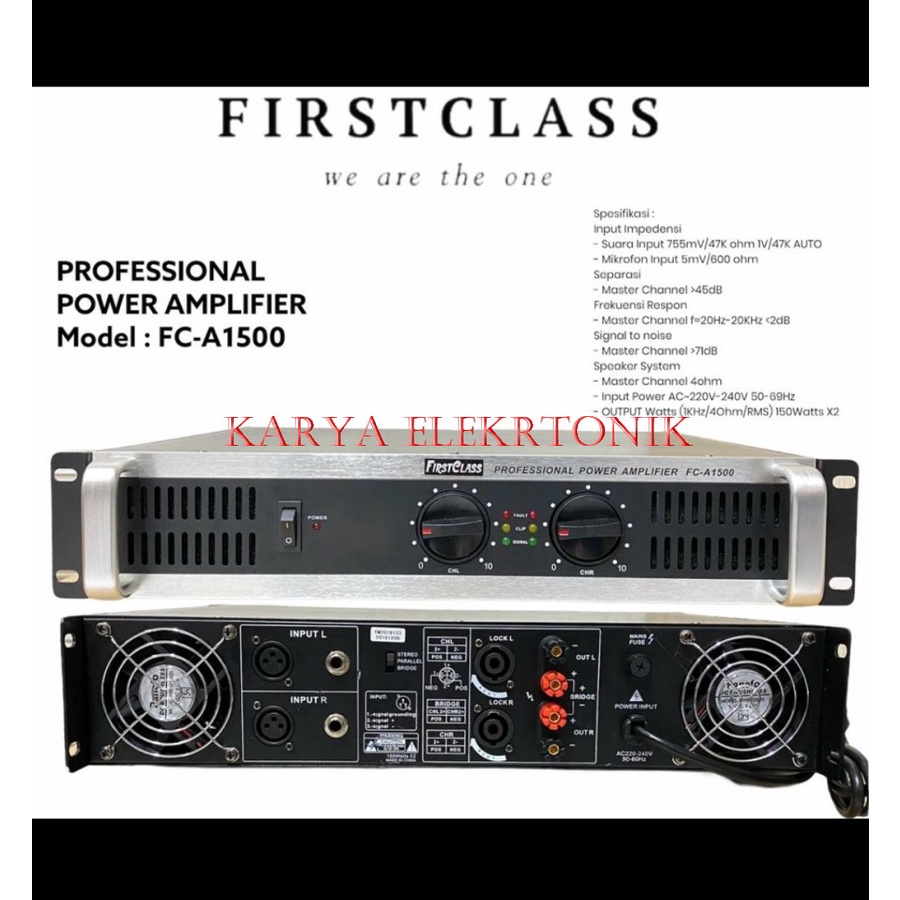 Power Ampli Firstclass FC-A1500 Ampli FC-A 1500  FCA1500